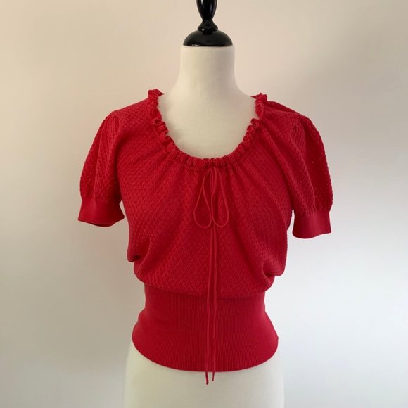 Cotton by Autumn Cashmere Pointelle Knit Sweater - Picture 1 of 7